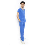 Uniforme de jockey azul