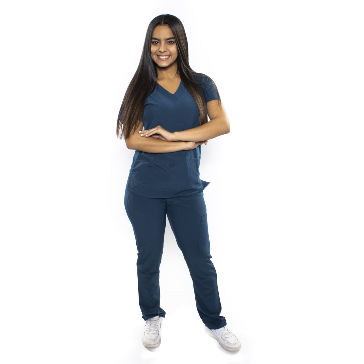 UNIFORME ELÁSTICO AZUL CARIBE