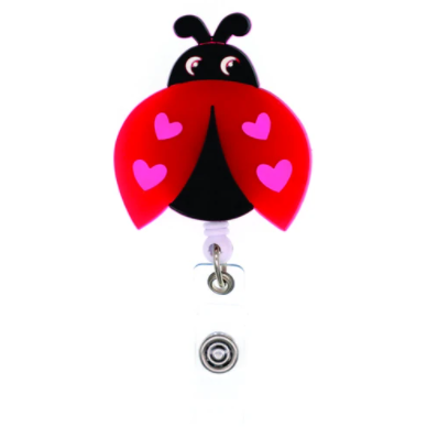 Jellies Mariquita Soporte retráctil para credencial