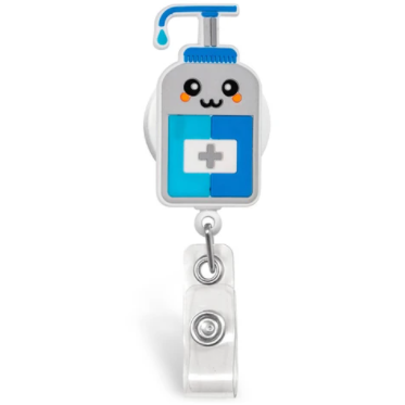 Porta-credencial retráctil Jellies Sanitizer