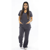 Uniforme de jockey gris oscuro