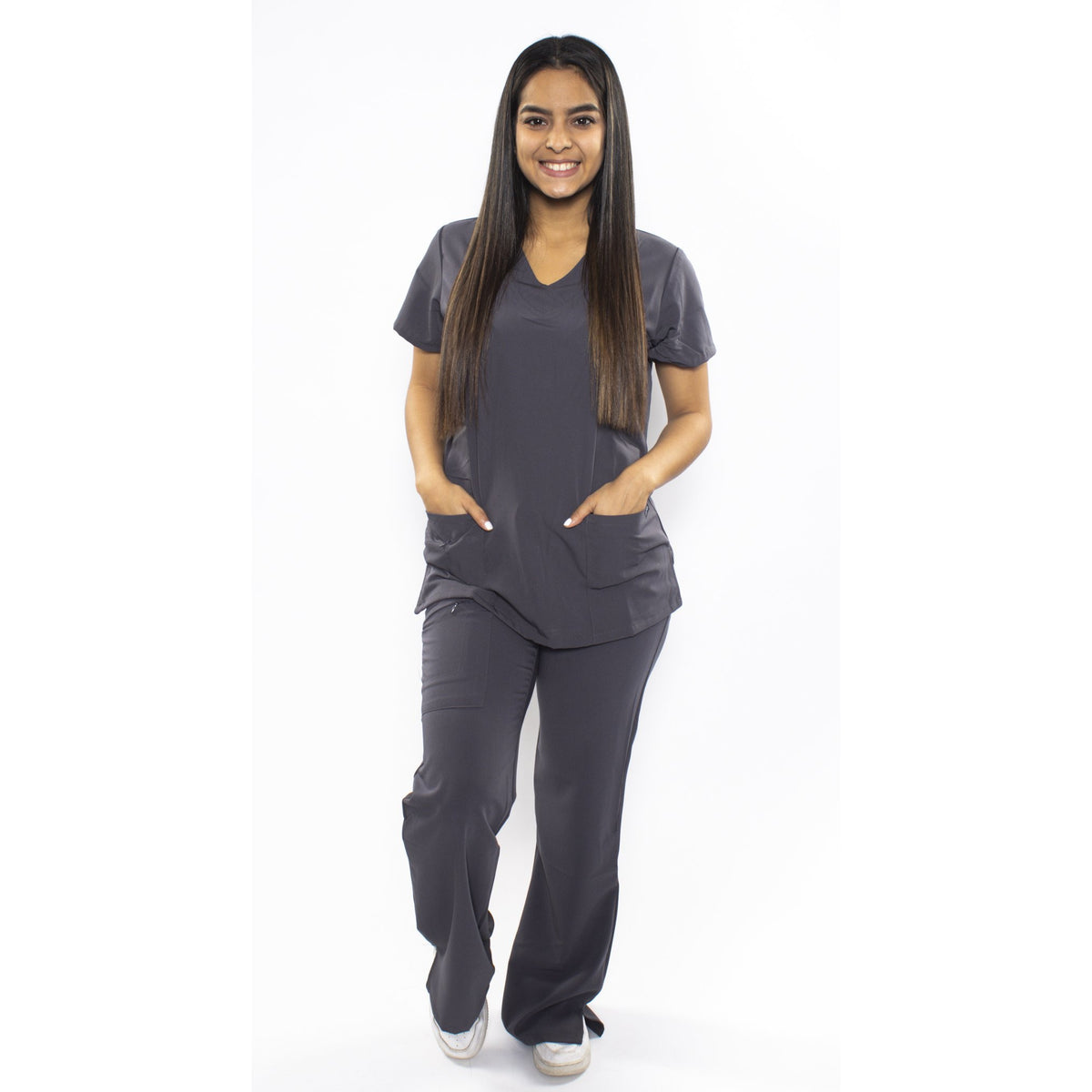 Uniforme de jockey gris oscuro