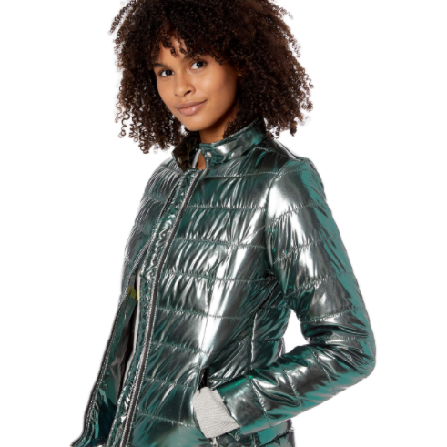 Junior's Hand Stuffed Puffer Jacket Opal Green