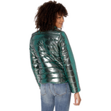 Junior's Hand Stuffed Puffer Jacket Opal Green