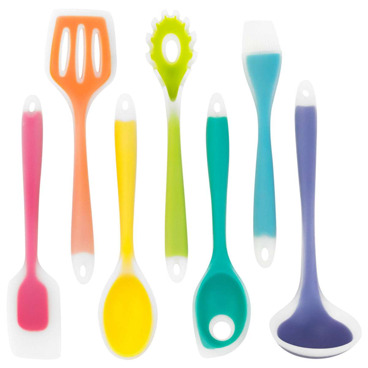 JUEGO DE UTENSILIOS DE SILICONA DE 7 PIEZAS