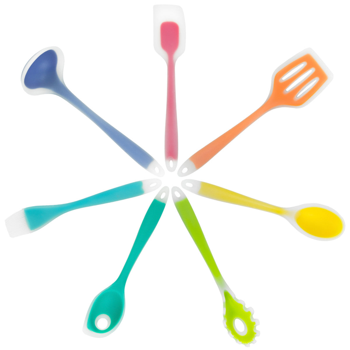 JUEGO DE UTENSILIOS DE SILICONA DE 7 PIEZAS