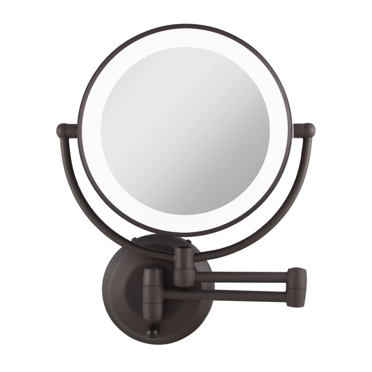 Espejo deportivo LED mini 10x en color negro