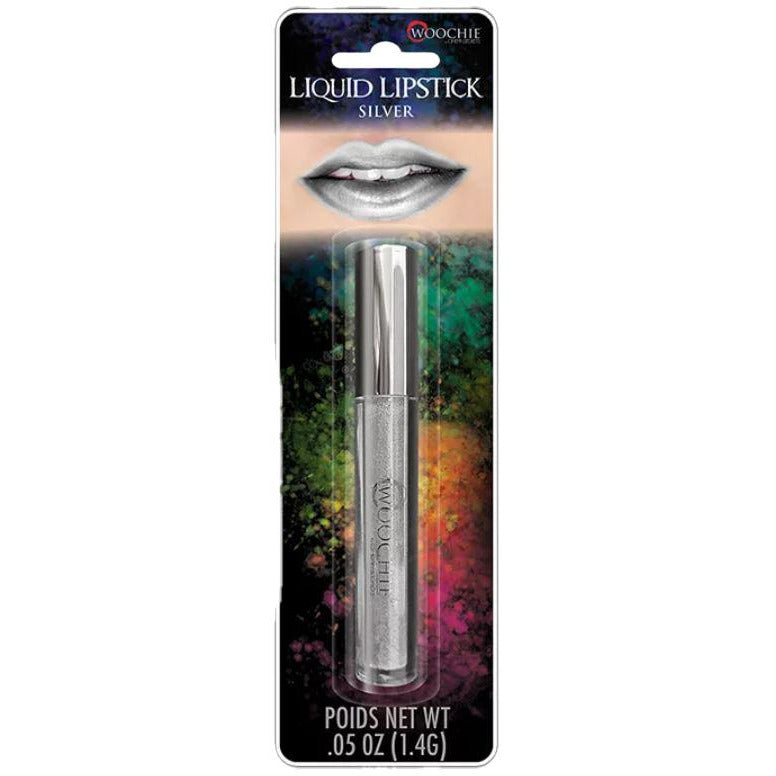 Labial líquido plateado