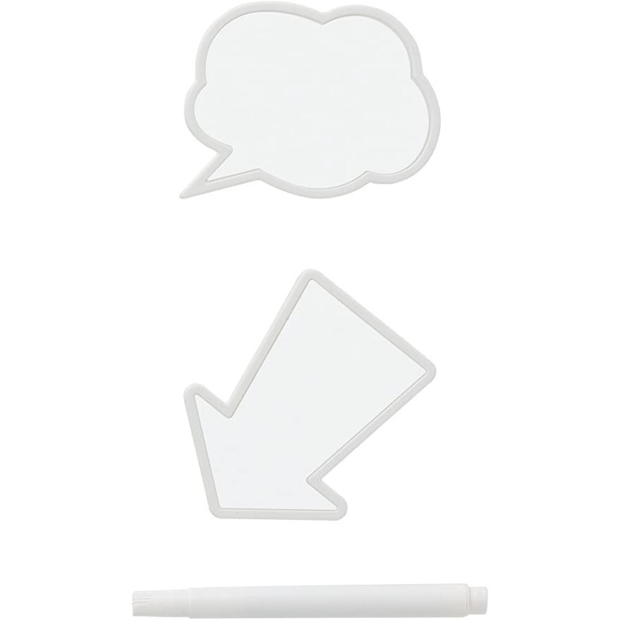 Juego de 2 clips magnéticos para mensajes en 3 colores
