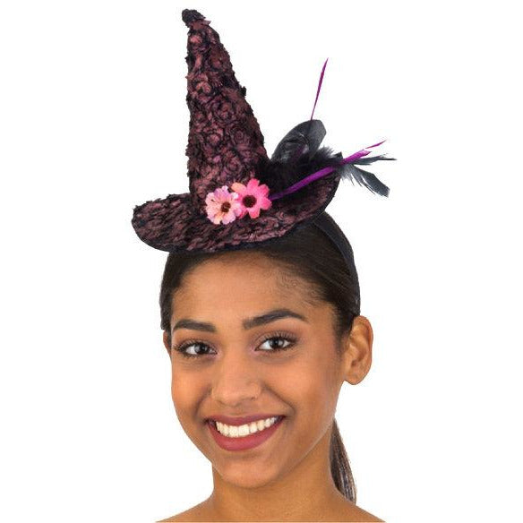MINI SOMBRERO DE BRUJA TOCADO