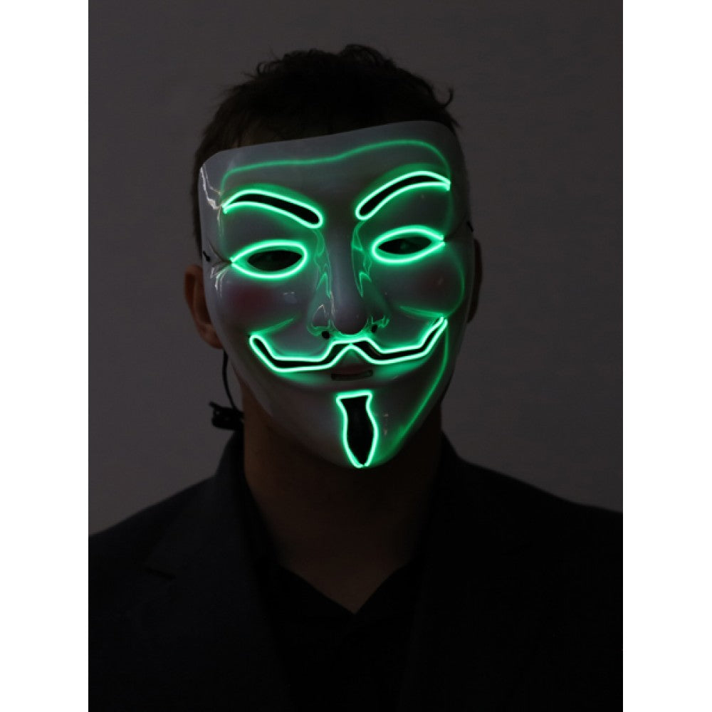 Máscara de neón de V de Vendetta en 4 colores