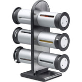 Especiero magnético Zero Gravity de encimera con recipiente metálico/gris