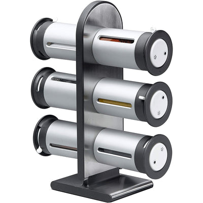 Especiero magnético Zero Gravity de encimera con recipiente metálico/gris