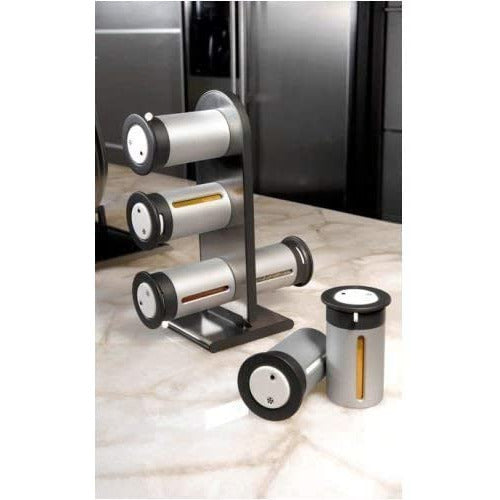 Especiero magnético Zero Gravity de encimera con recipiente metálico/gris