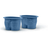 MUFFIN TOPS Juego de 4 moldes para hornear tipo mezclilla