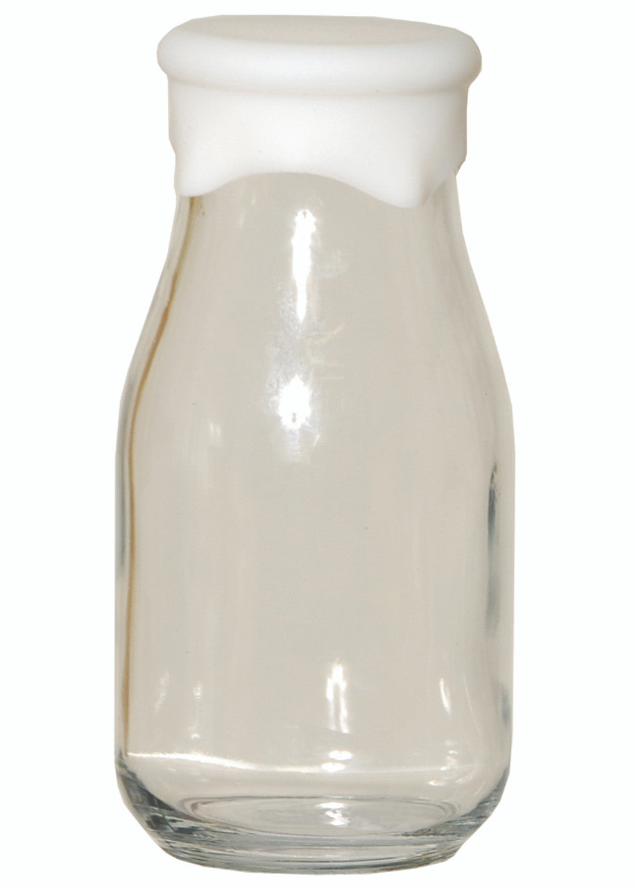 Botella de leche redonda de 16 oz con silicona
