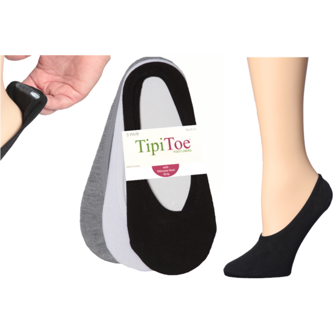 Forros de pie para mujer con silicona de gel, 3 pares