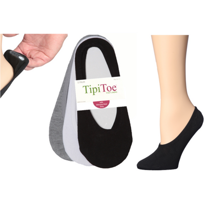 Forros de pie para mujer con silicona de gel, 3 pares