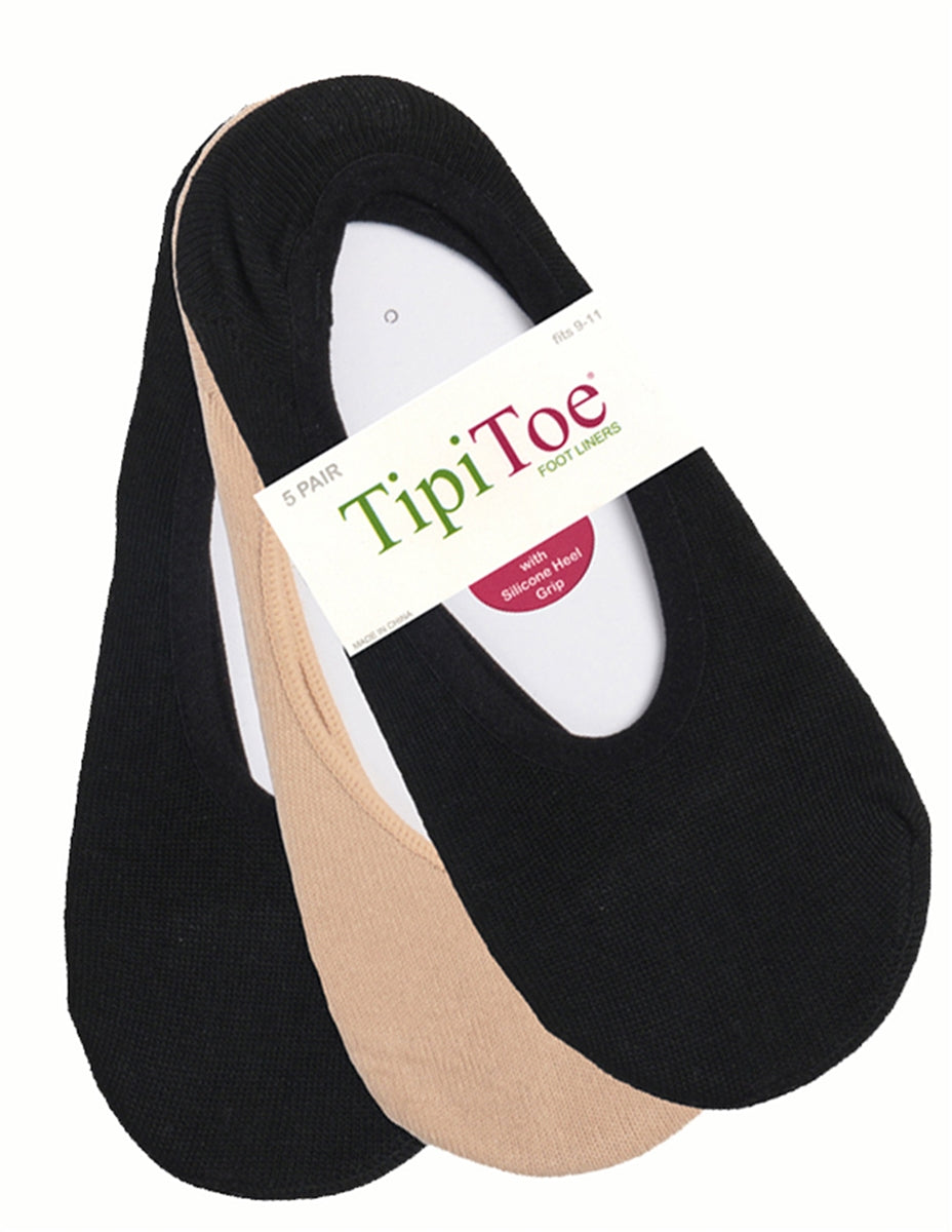 Women's Foot Liners with Gel Silicone 3-Pair