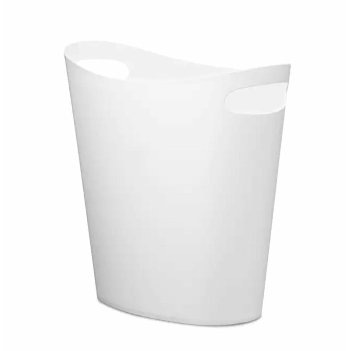2 Gallon Slimline Wastebasket White