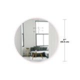 Espejo de pared Hub 37" Rosa