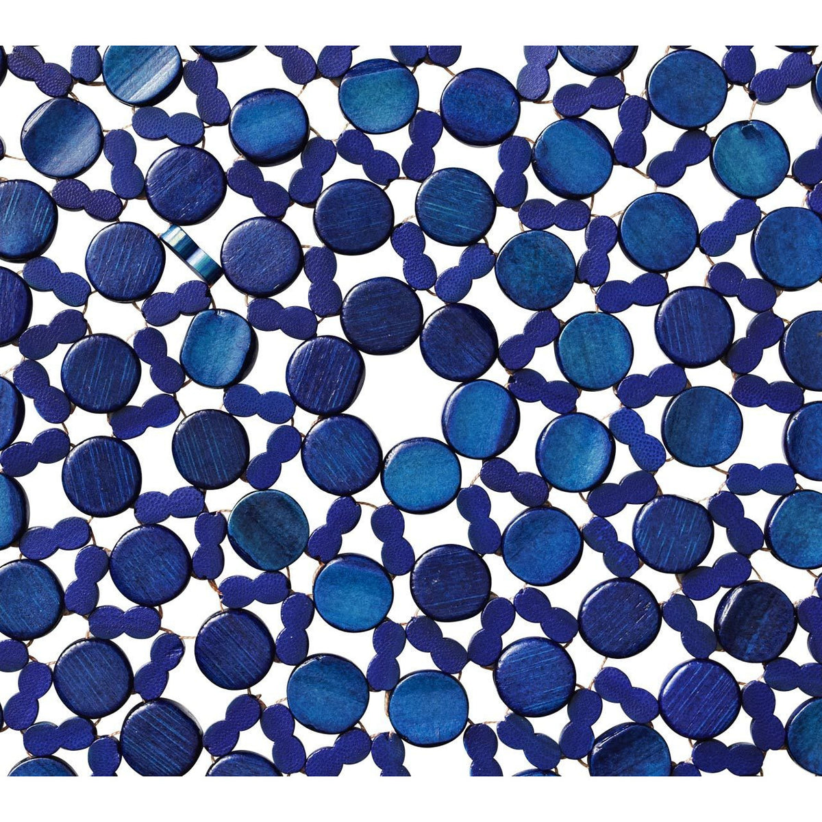 INDIVIDUALES REDONDOS DE BAMBÚ AZUL MARINO
