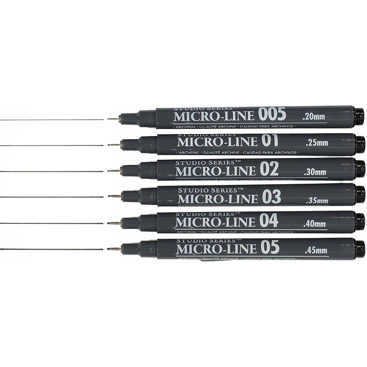 6 MICROLINE PENS