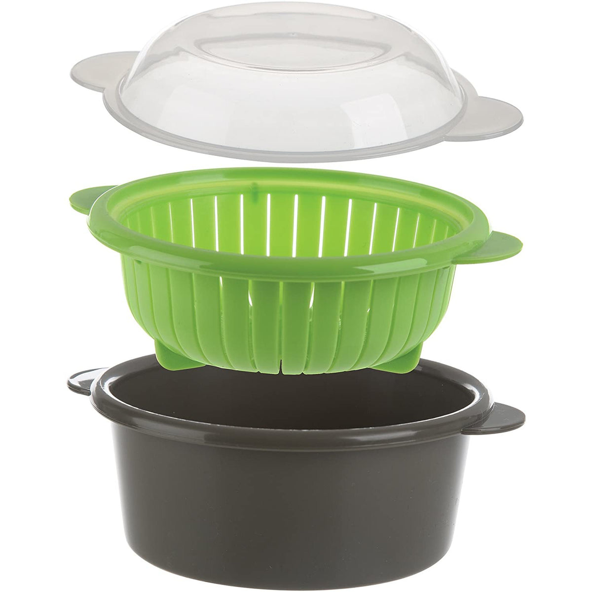 Vaporera Pequeña para Microondas, Gris