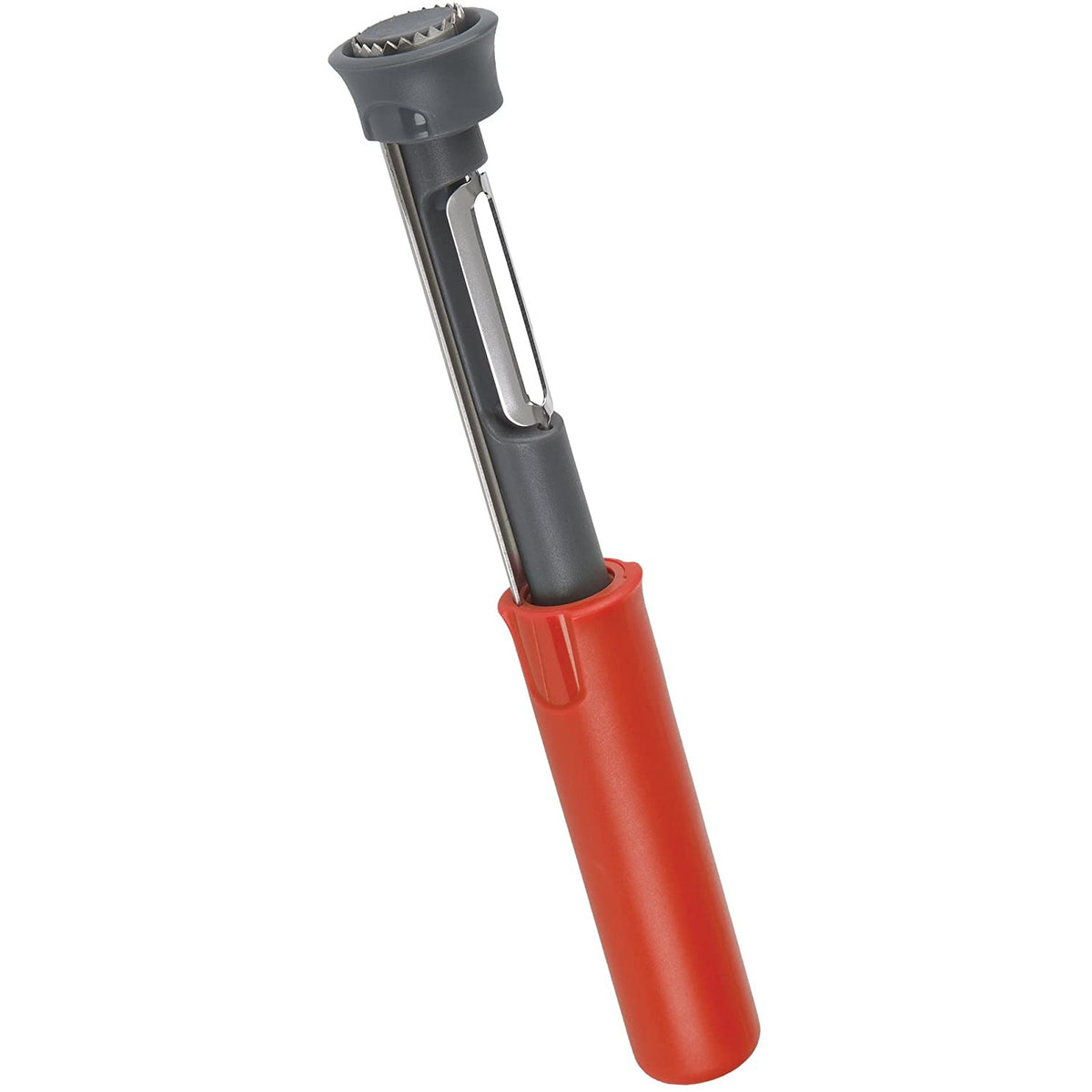 Utensilio para descorazonar y pelar manzanas