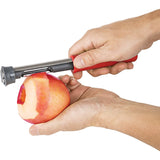 Utensilio para descorazonar y pelar manzanas