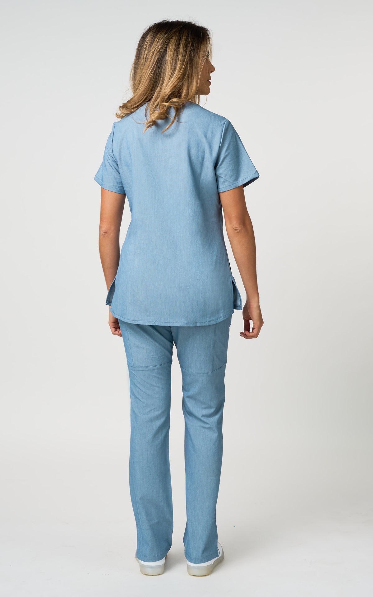 CAMISA UNIFORME MATRIZ-AZULGRIS