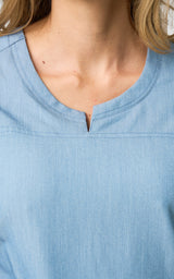 CAMISA UNIFORME MATRIZ-AZULGRIS