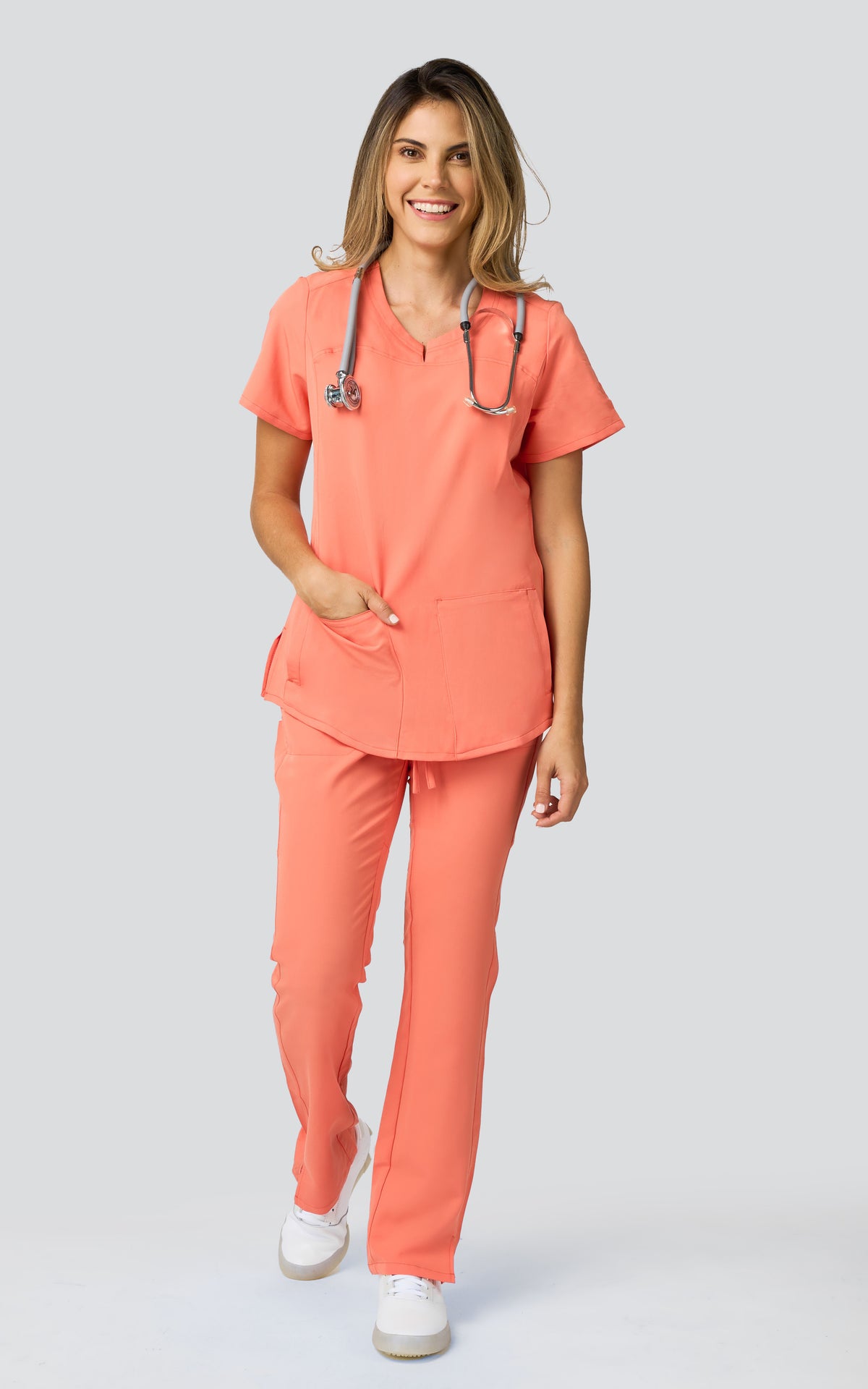 CAMISA UNIFORME MATRIX-NARANJA