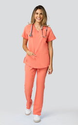 CAMISA UNIFORME MATRIX-NARANJA