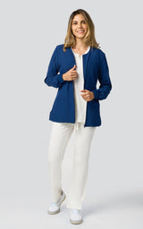 Chaqueta elástica color índigo