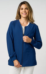 Chaqueta elástica color índigo