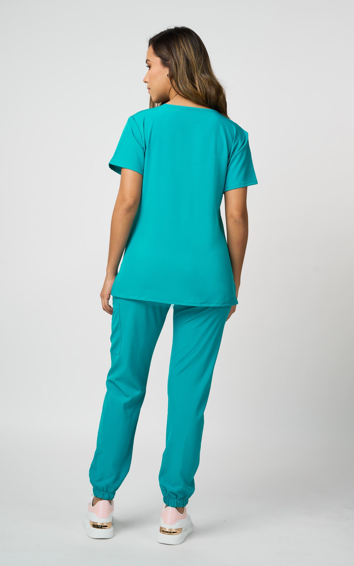 UNIFORME ESTRECHO VERDE AZULADO MODELO JOGGER
