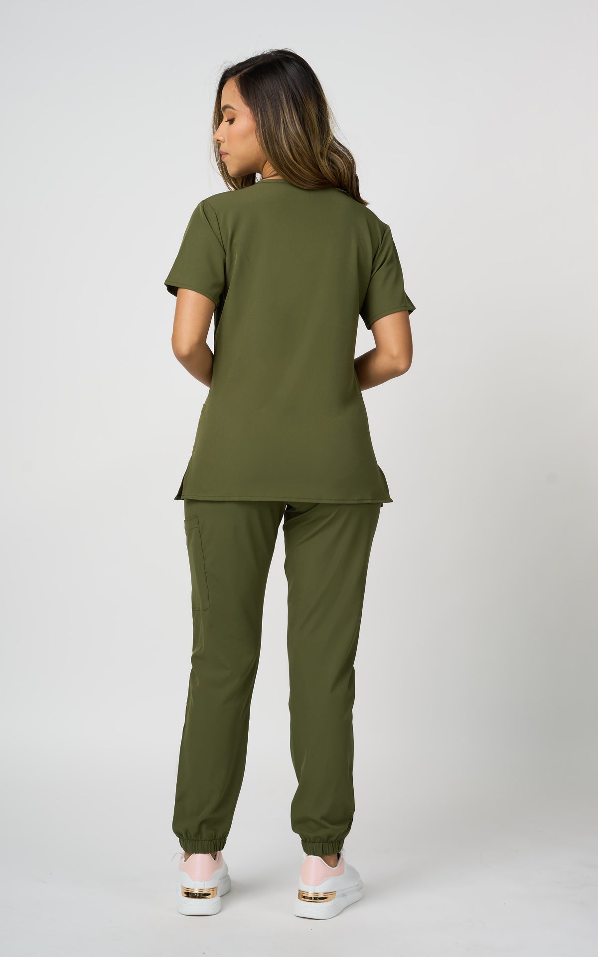 UNIFORME STRECH OLIVA MODELO JOGGER