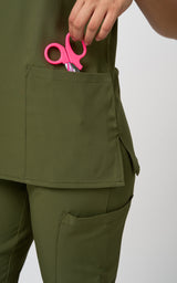 UNIFORME STRECH OLIVA MODELO JOGGER