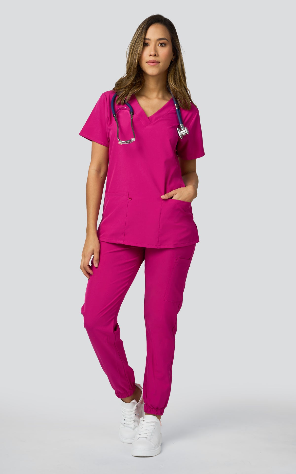 UNIFORME ESTRECH ROSADO MODELO JOGGER