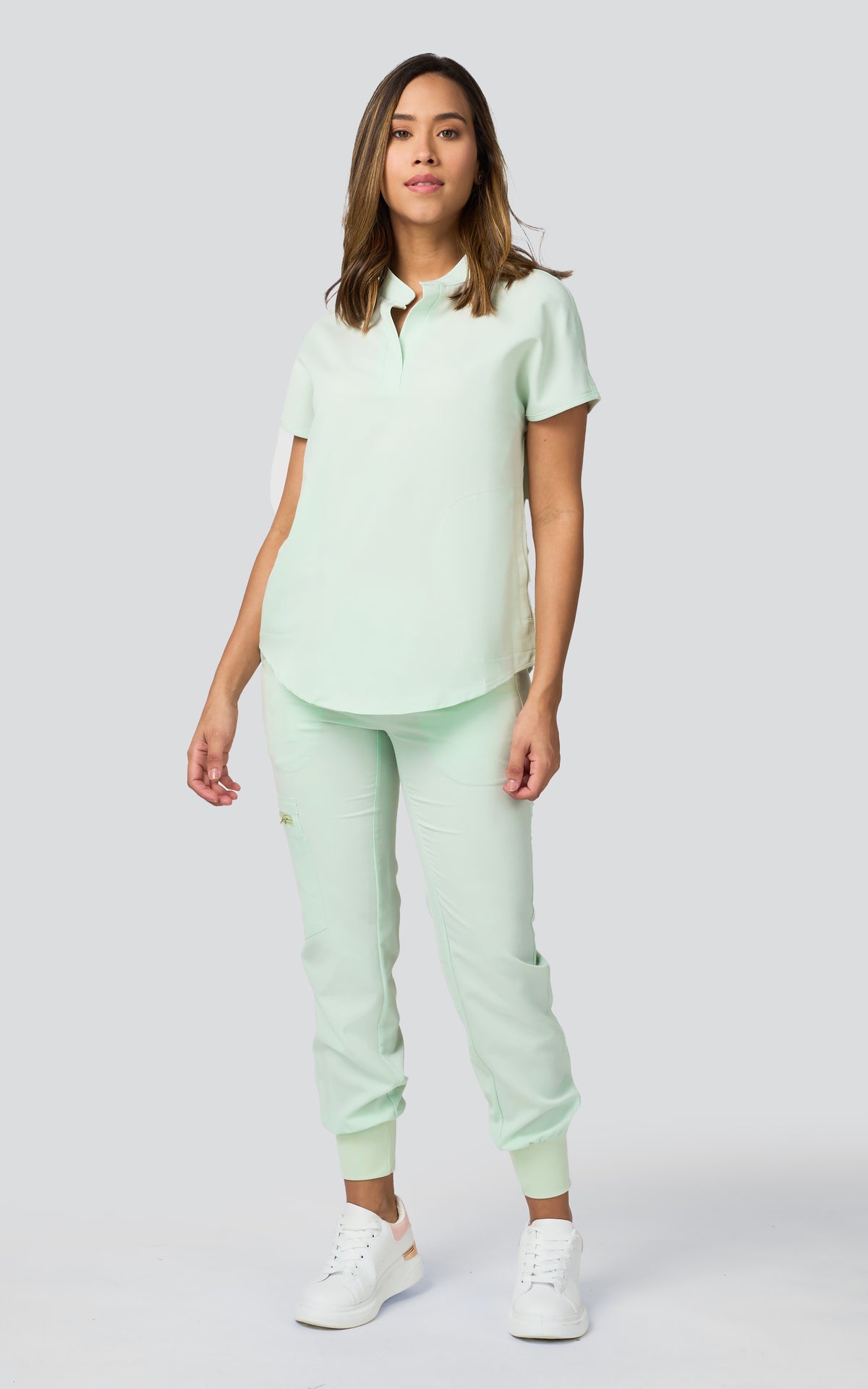 CAMISA UNIFORME ESPACIAL - VERDE CLARO