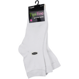 3 pairs of white socks