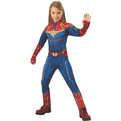 DISFRAZ DE NIÑA MOLDEADO EN 3D DE CAPITANA MARVEL