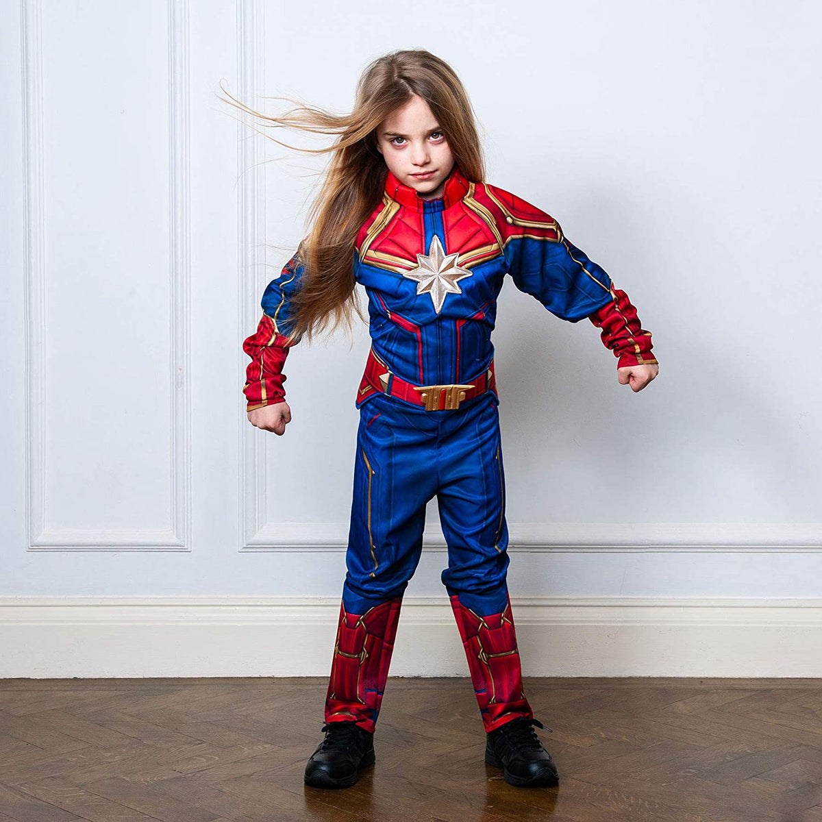 CAPTAIN MARVEL 3D MOLDED GIRL COSTUME