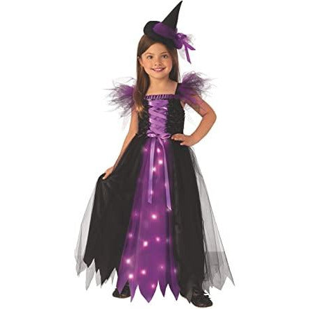 DISFRAZ DE BRUJA ELEGANTE PARA NIÑA