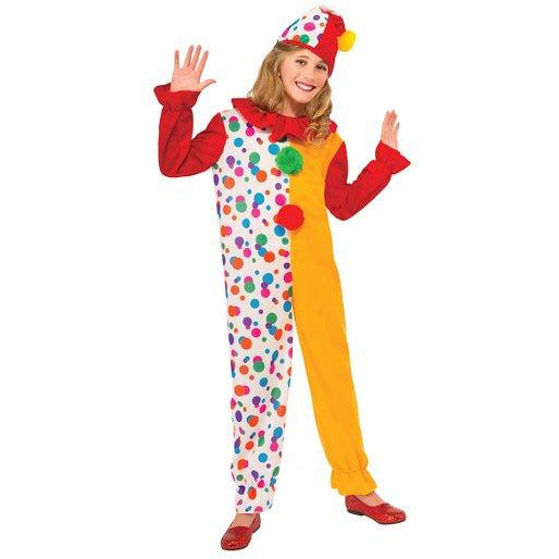 DISFRAZ DE NIÑA PAYASO DE PUNTOS