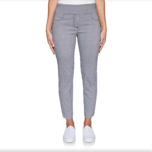 RUBY RD PANTALÓN A CUADROS BLANCOS Y NEGROS