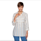 BLOUSE WITH LONG SLEEVES AND BUTTONS BY RUBY RD