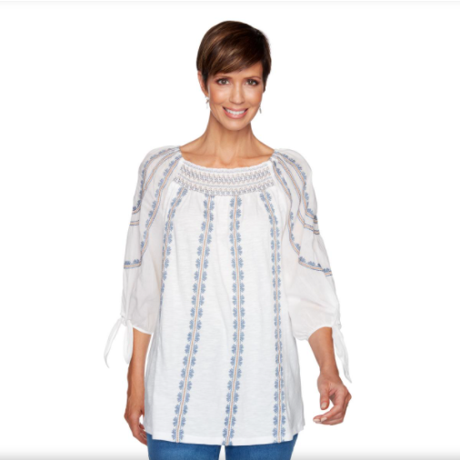 SAND AND OCEAN BLOUSE WITH LONG SLEEVES RUBY RD