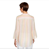 BLUSA CON BOTONES MANGA LARGA ROSA VIENTO RUBY RD